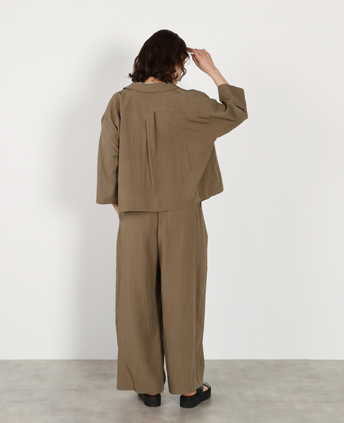 オープンカラージャケット 詳細画像 カーキ 8