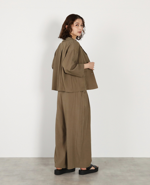 オープンカラージャケット 詳細画像 カーキ 9