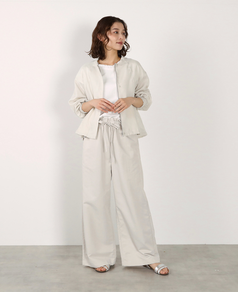 【LOURMARIN】レーヨン麻ギャザーブルゾン 詳細画像 ライトベージュ 4