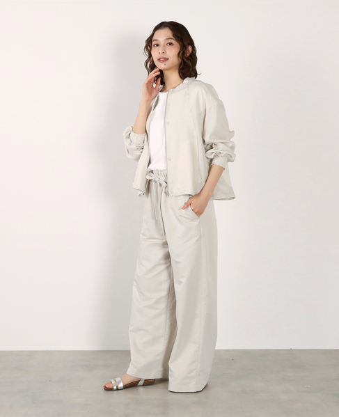 【LOURMARIN】レーヨン麻ギャザーブルゾン 詳細画像 ライトベージュ 5