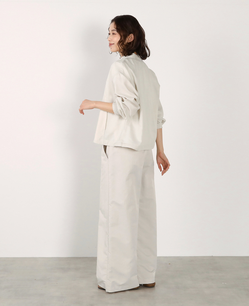 【LOURMARIN】レーヨン麻ギャザーブルゾン 詳細画像 ライトベージュ 6