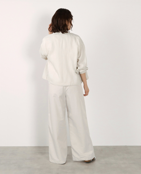 【LOURMARIN】レーヨン麻ギャザーブルゾン 詳細画像 ライトベージュ 8