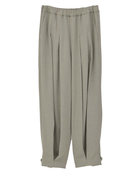 【LOURMARIN】タックカーブイージーパンツ 詳細画像 グレイッシュベージュ 5