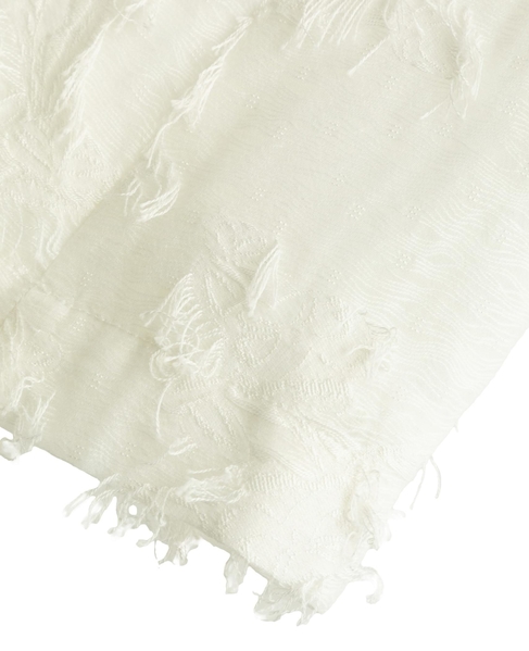 【LOURMARIN】フリンジジャガードキュロットパンツ 詳細画像 オフホワイト 12