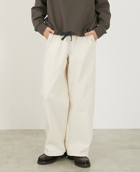 【LOURMARIN】イージーストレートパンツ 詳細画像 キナリ 1