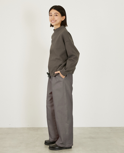 【LOURMARIN】イージーストレートパンツ 詳細画像 グレー 3