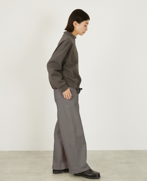 【LOURMARIN】イージーストレートパンツ 詳細画像 グレー 5