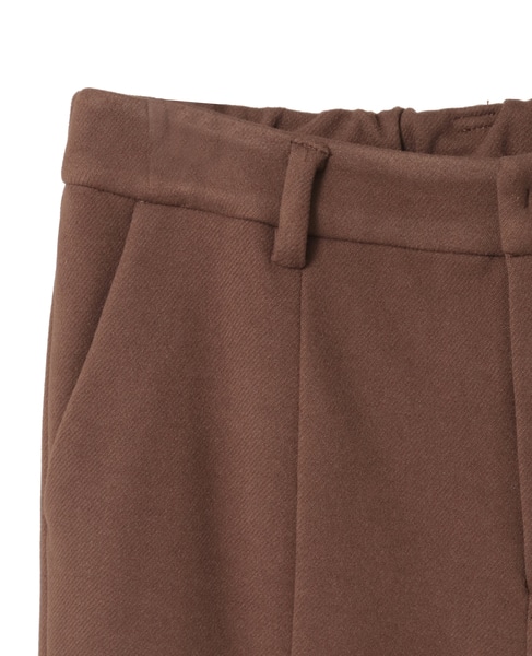 【LOURMARIN】裏起毛ストレートパンツ 詳細画像 ブラウン 12