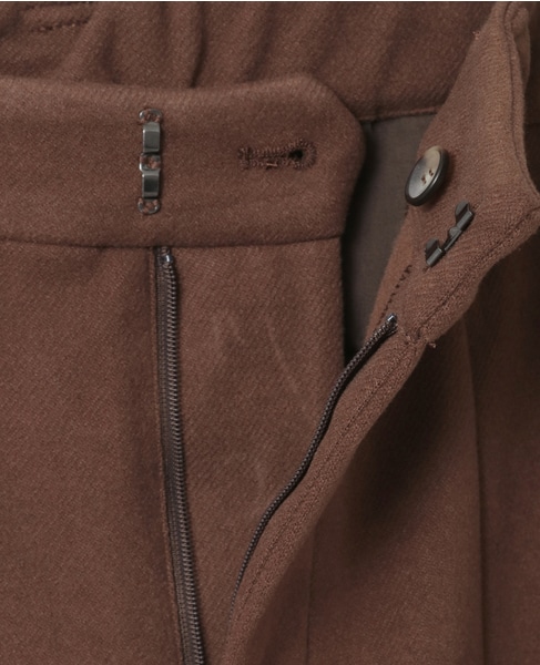 【LOURMARIN】裏起毛ストレートパンツ 詳細画像 ブラウン 14