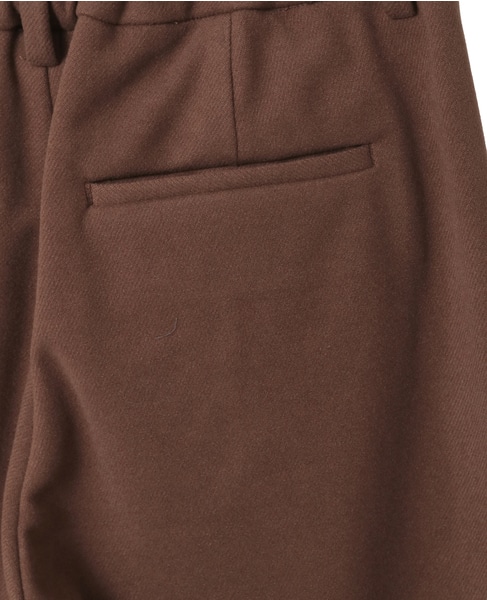 【LOURMARIN】裏起毛ストレートパンツ 詳細画像 ブラウン 15