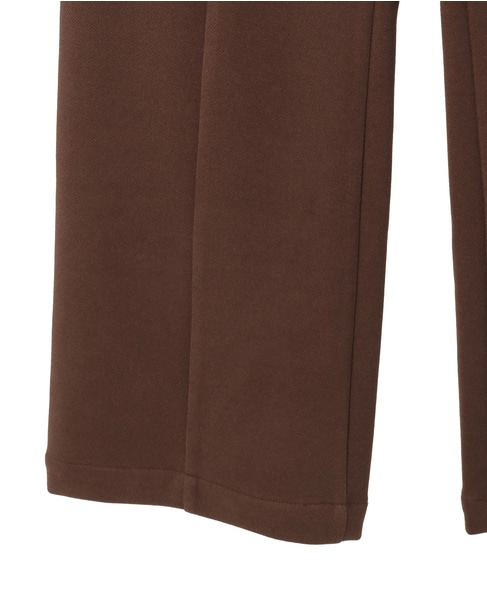 【LOURMARIN】裏起毛ストレートパンツ 詳細画像 ブラウン 16
