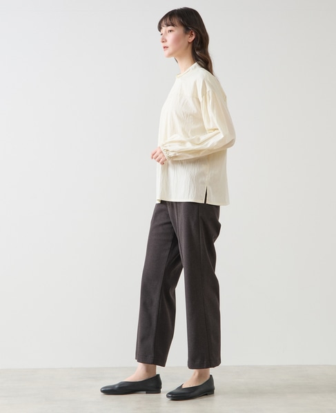 【LOURMARIN】裏起毛ストレートパンツ 詳細画像 チャコールグレー 4