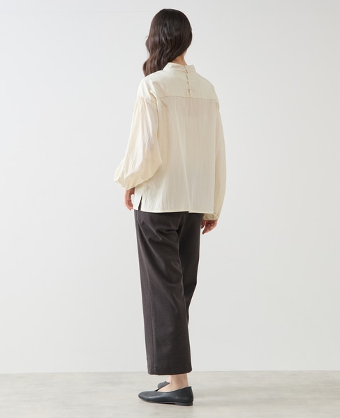 【LOURMARIN】裏起毛ストレートパンツ 詳細画像 チャコールグレー 5