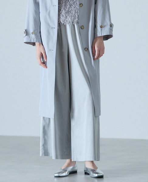 イージーワイドキュロット 詳細画像 ライトグレー 1