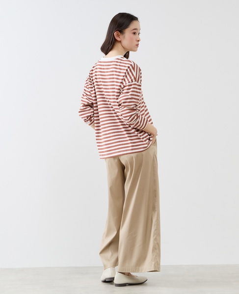 イージーワイドキュロット 詳細画像 ベージュ 9