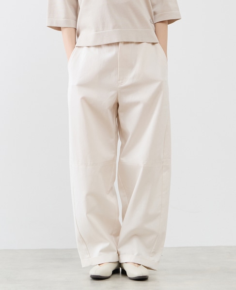 コットンテンセルバレルパンツ 詳細画像 オフホワイト 1