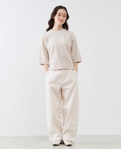 コットンテンセルバレルパンツ 詳細画像 オフホワイト 2