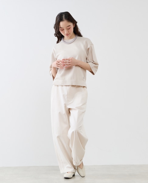 コットンテンセルバレルパンツ 詳細画像 オフホワイト 4