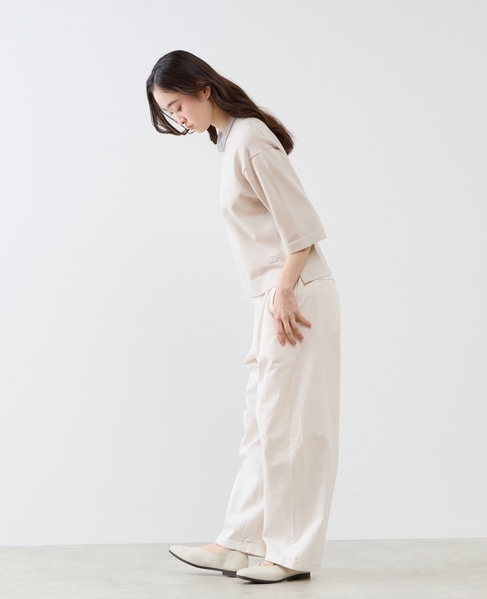 コットンテンセルバレルパンツ 詳細画像 オフホワイト 7