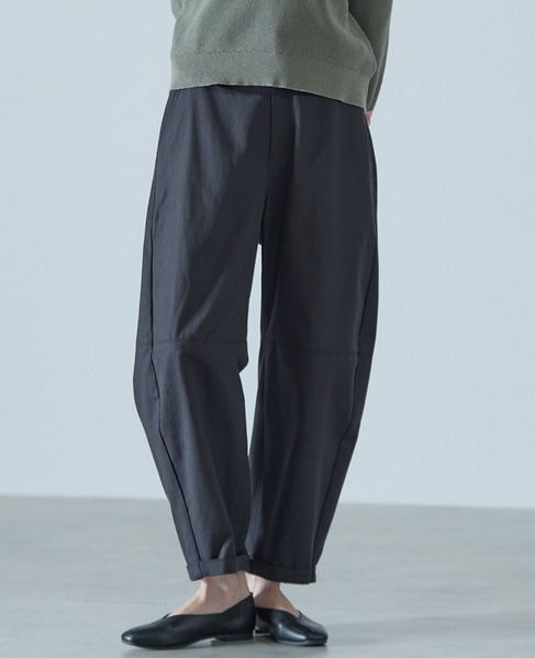コットンテンセルバレルパンツ 詳細画像 ブラック 1