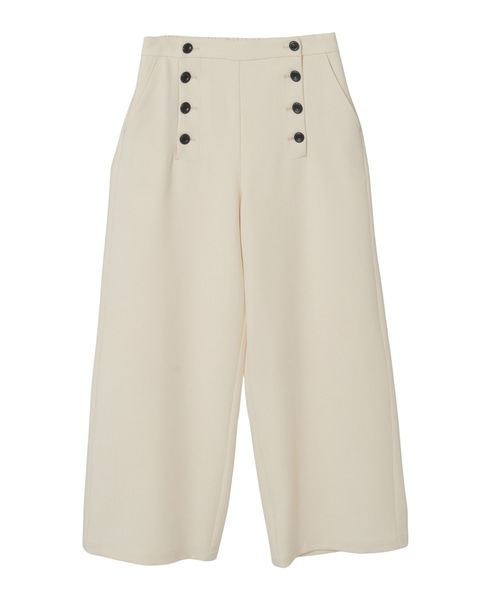 【LOURMARIN】イージーワイドストレート 詳細画像 ホワイト 11