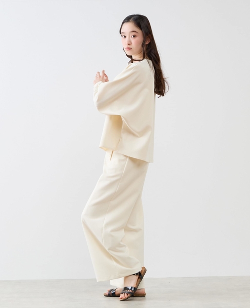 【LOURMARIN】イージーワイドストレート 詳細画像 ホワイト 5