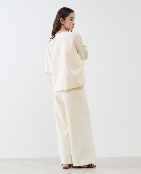 【LOURMARIN】イージーワイドストレート 詳細画像 ホワイト 8