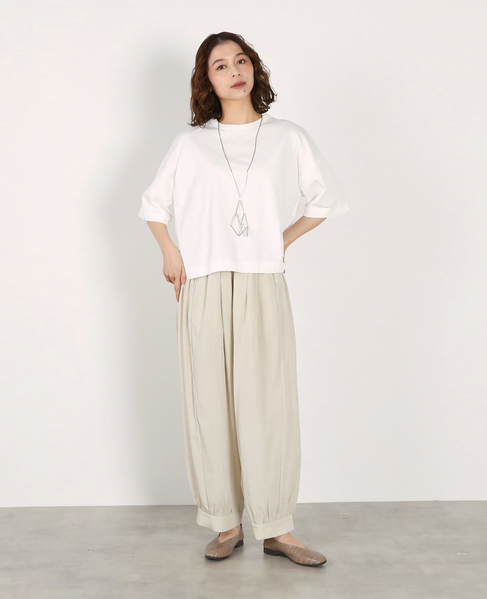 コクーンイージーパンツ 詳細画像 ライトベージュ 9