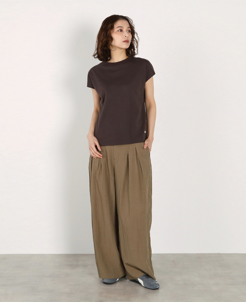 タックストレートパンツ 詳細画像 カーキ 10