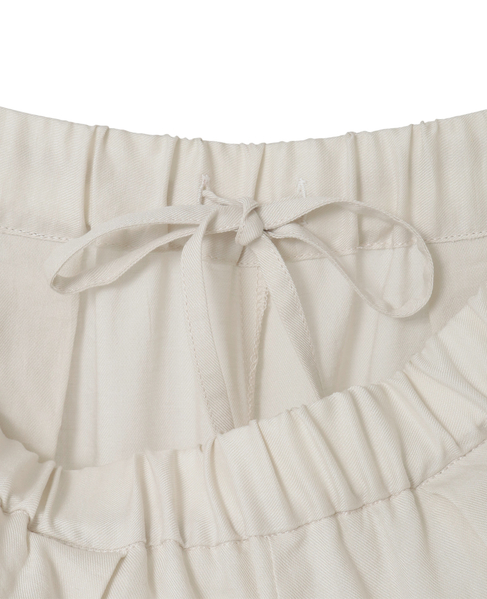 【LOURMARIN】レーヨン麻ギャザーバレルパンツ 詳細画像 ライトベージュ 7