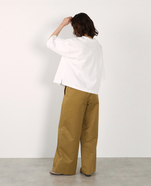 【LOURMARIN】ウエストフリルイージーパンツ 詳細画像 オリーブ 9