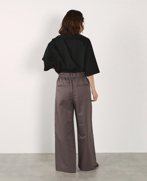 【LOURMARIN】ウエストフリルイージーパンツ 詳細画像 グレー 5