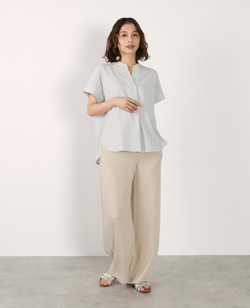 イージーセミワイドパンツ 詳細画像 ベージュ 10