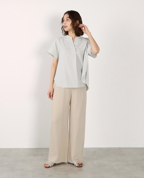 イージーセミワイドパンツ 詳細画像 ベージュ 11