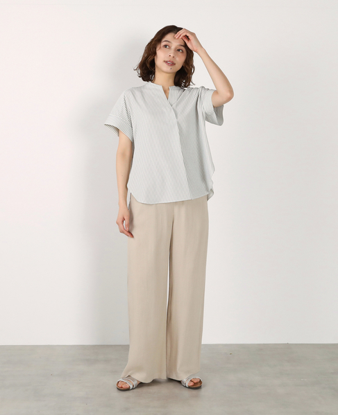 イージーセミワイドパンツ 詳細画像 ベージュ 2