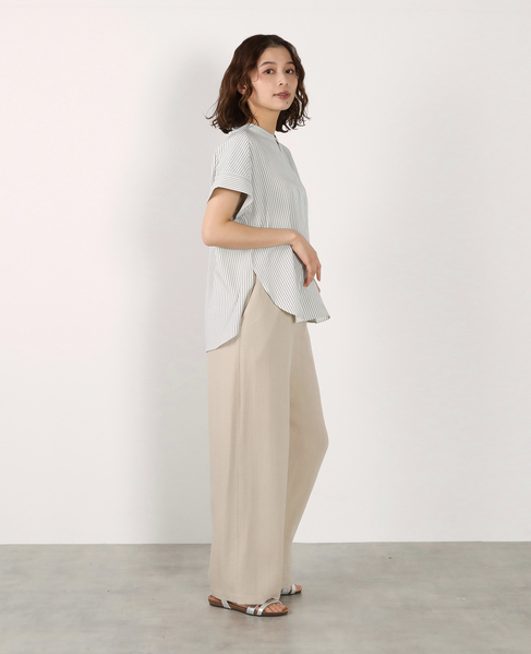 イージーセミワイドパンツ 詳細画像 ベージュ 8