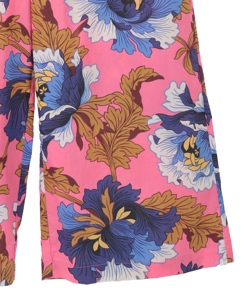 【LOURMARIN】リバティプリントイージーパンツ 詳細画像 ピンク 4