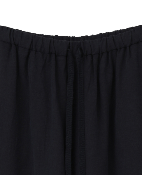 【LOURMARIN】テンセル麻イージーストレートパンツ 詳細画像 ネイビー 3