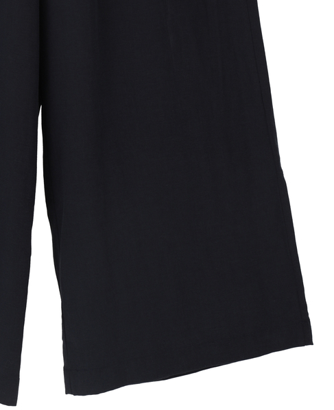 【LOURMARIN】テンセル麻イージーストレートパンツ 詳細画像 ネイビー 5