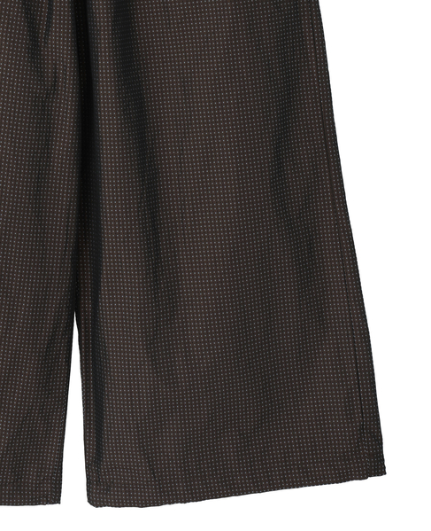 【LOURMARIN】メモリータフタドロストパンツ 詳細画像 ブラウン 5