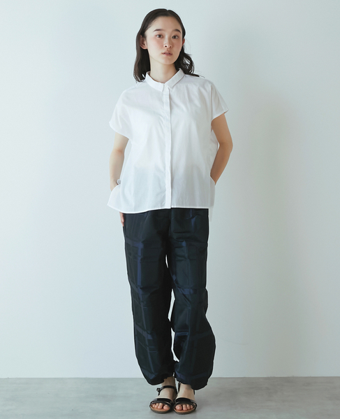 【LOURMARIN】メモリータフタドロストパンツ 詳細画像 ネイビー 3