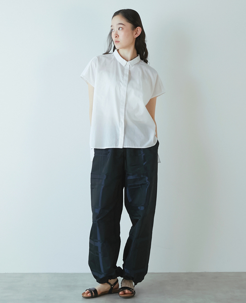 【LOURMARIN】メモリータフタドロストパンツ 詳細画像 ネイビー 4