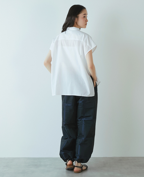 【LOURMARIN】メモリータフタドロストパンツ 詳細画像 ネイビー 7