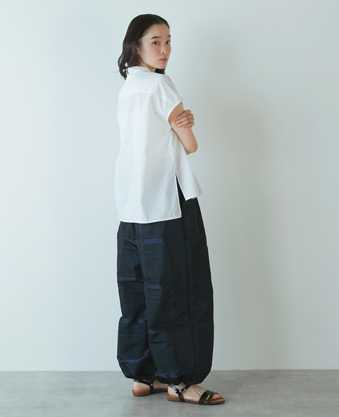 【LOURMARIN】メモリータフタドロストパンツ 詳細画像 ネイビー 8