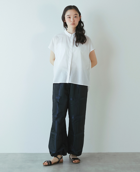 【LOURMARIN】メモリータフタドロストパンツ 詳細画像 ネイビー 9