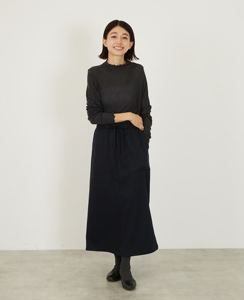 イージーウォームスカート 詳細画像 ネイビー 8