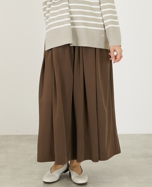 タックロングスカート 詳細画像 ブラウン 1