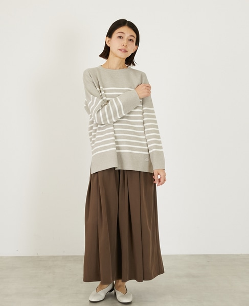 タックロングスカート 詳細画像 ブラウン 2