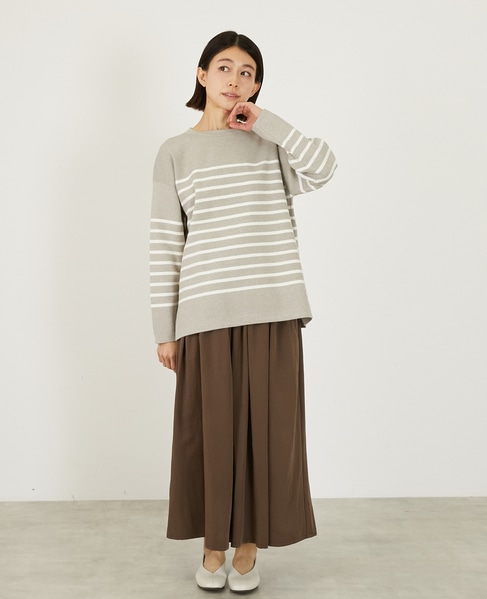 タックロングスカート 詳細画像 ブラウン 3