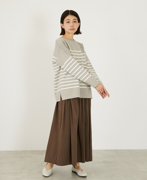 タックロングスカート 詳細画像 ブラウン 8